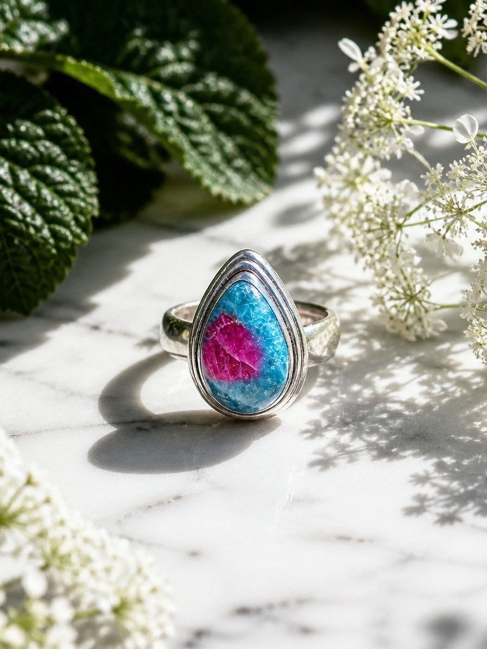 Ruby In Kyanite Ring